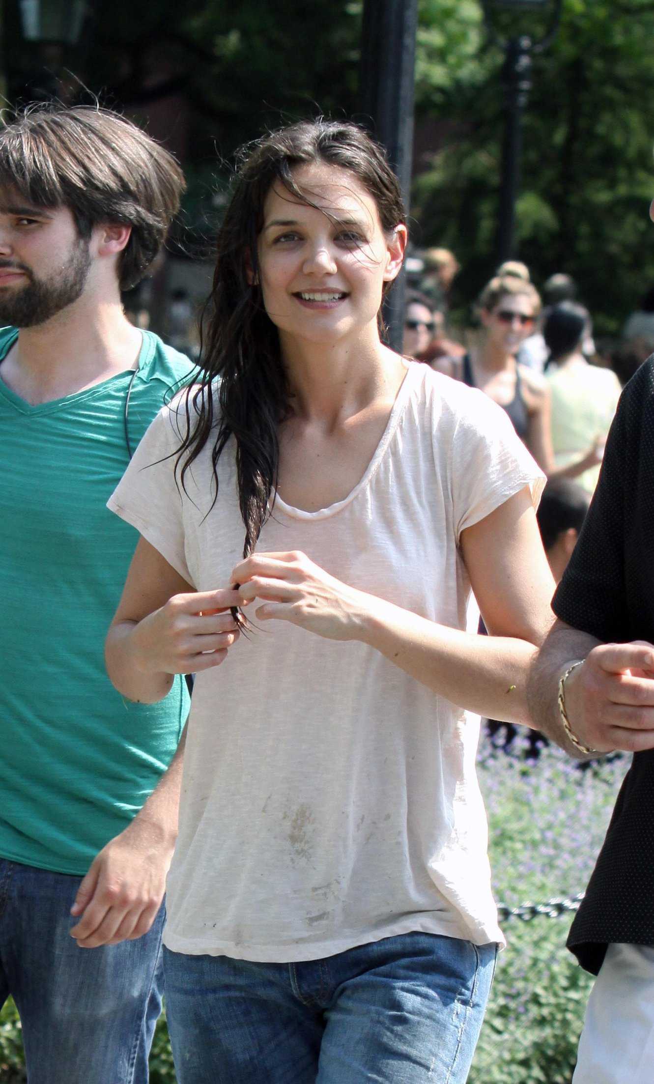 Katie Holmes Films  Mania Days  in Washington Square Park (May 21, 2013) 