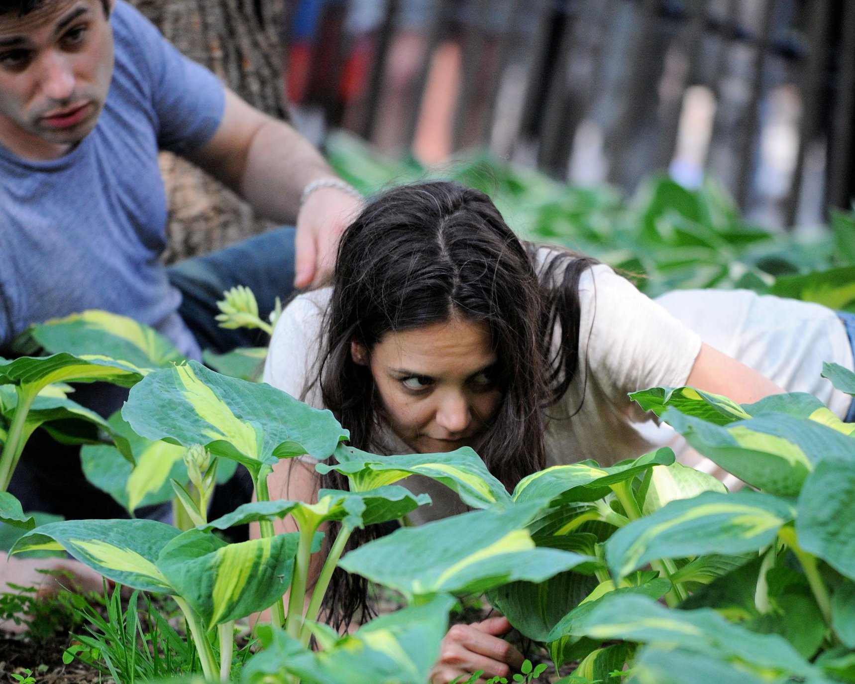 Katie Holmes Films  Mania Days  in Washington Square Park (May 21, 2013) 