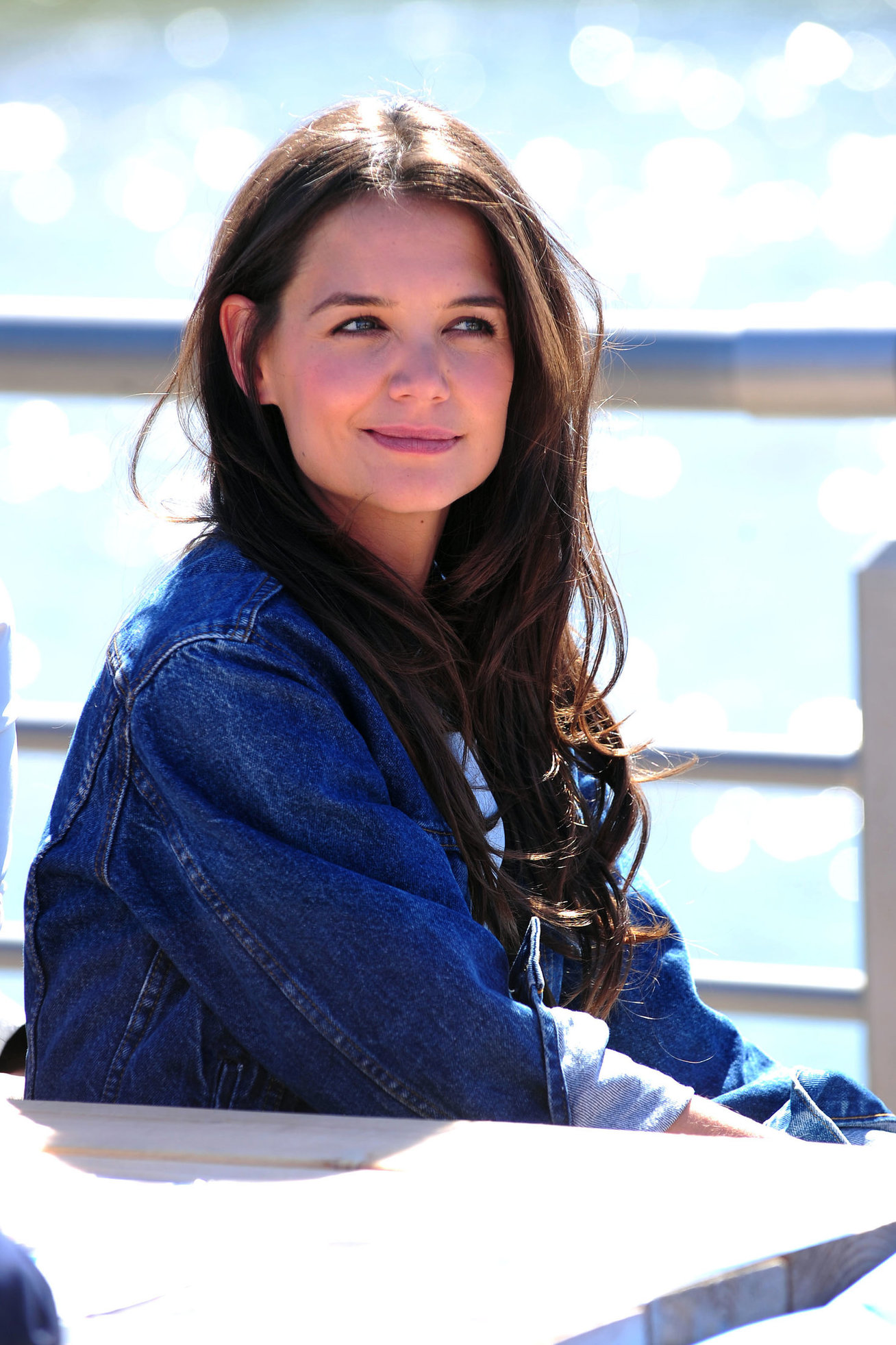 Katie Holmes At Pier 84 to Celebrate Hellmann`s 100th birthday At an Event Benefiting Feeding America 