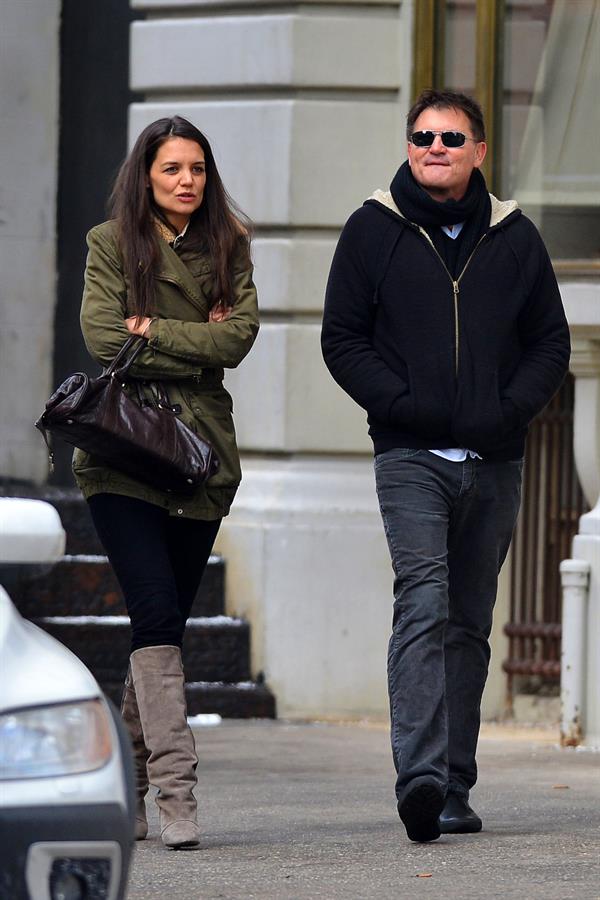 Katie Holmes out and about in New York City on January 26, 2013