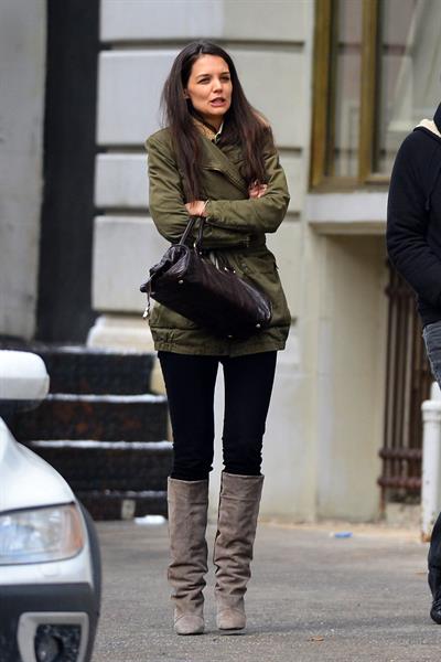 Katie Holmes out and about in New York City on January 26, 2013