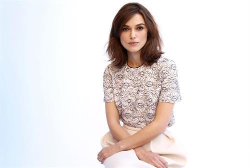 Keira Knightley posing for Matt Sayles portraits in New York City - November 13, 2012 