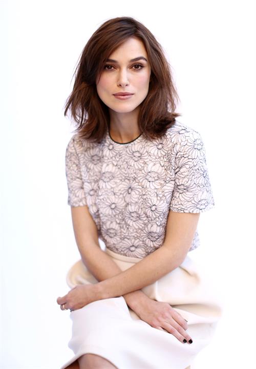 Keira Knightley posing for Matt Sayles portraits in New York City - November 13, 2012 