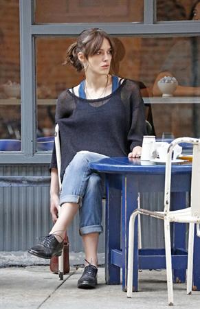 Keira Knightley -  Can A Song Save Your Life  set candids in New York City, July 9, 2012