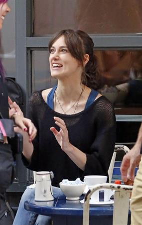 Keira Knightley -  Can A Song Save Your Life  set candids in New York City, July 9, 2012