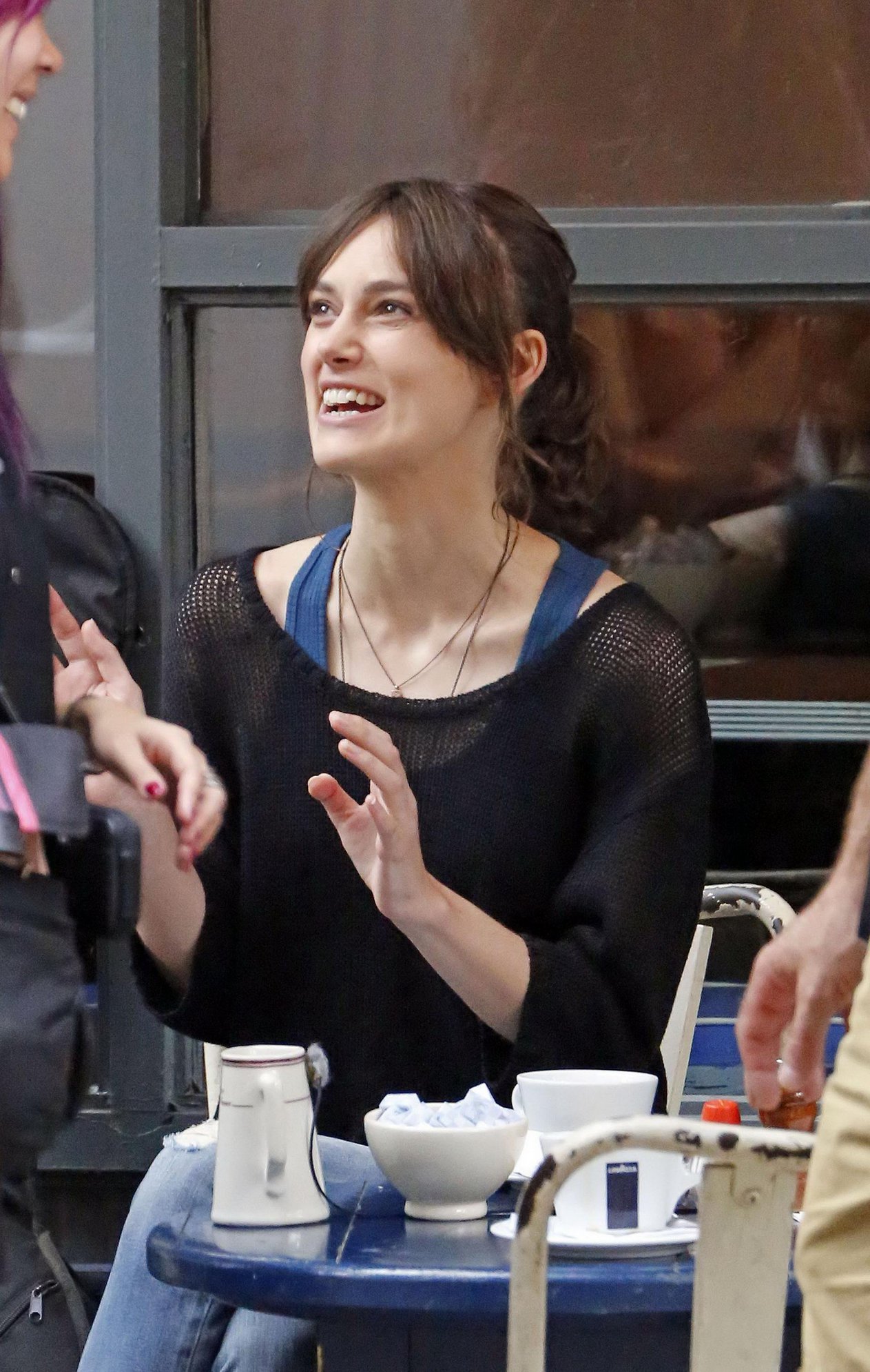 Keira Knightley Pictures Keira Knightley - Can A Song Save Your Life set candids in New York City, July 9, 2012