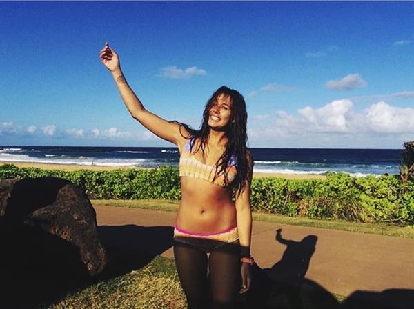 Malia Manuel in a bikini