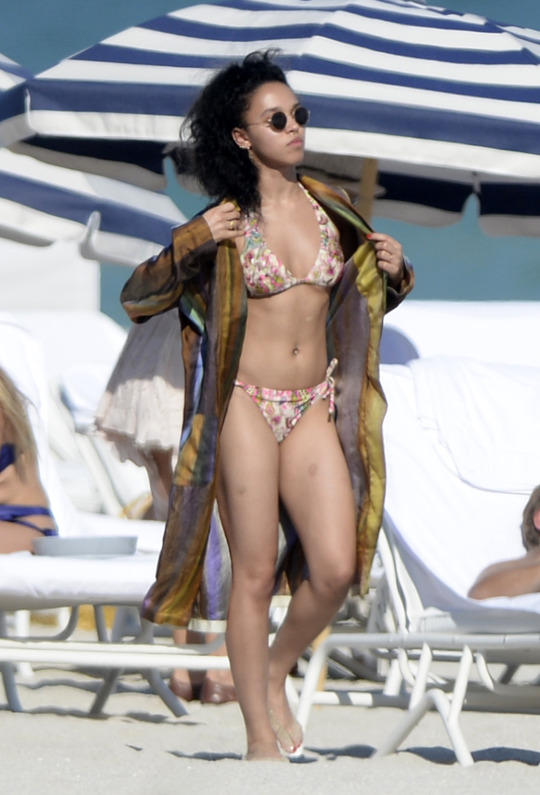 FKA Twigs in a bikini
