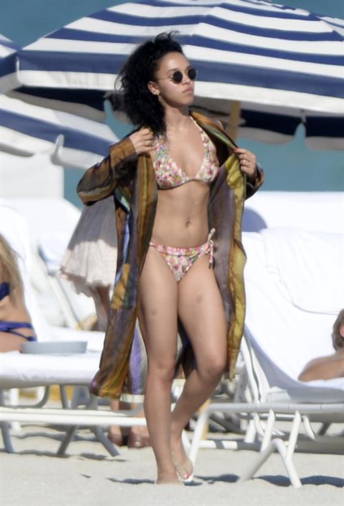 FKA Twigs in a bikini