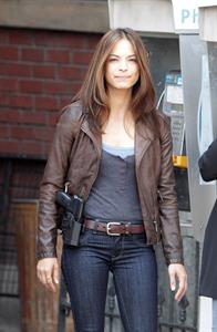 Kristin Kreuk - on the set of 'Beauty and the Beast' in Toronto August 16, 2012