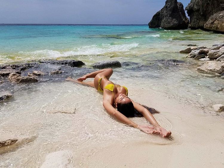 Carol Chafauzer in a bikini