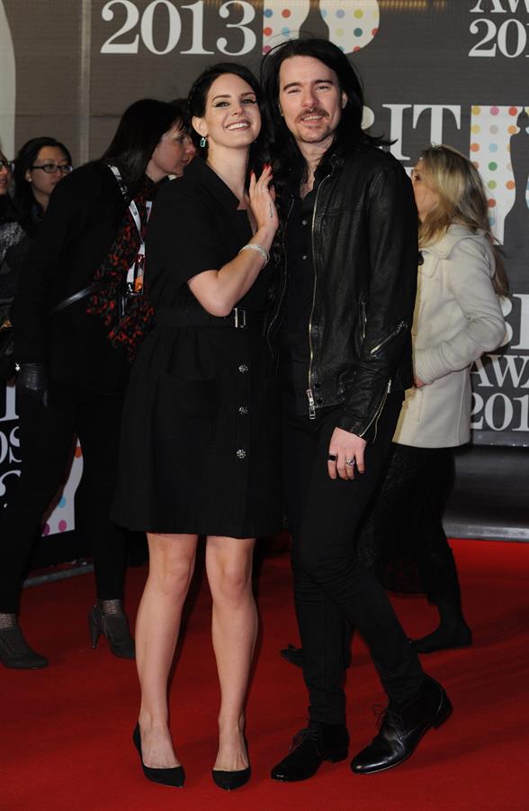 Lana Del Rey Attends the 2013 BRIT Awards at the O2 Arena in London on February 20, 2013
