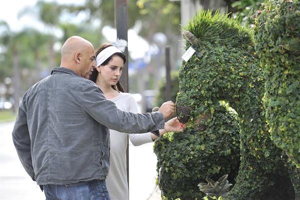 Lana Del Rey in short skirt in West Hollywood 10/11/12 