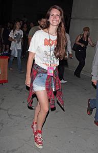 Lana Del Rey Goes to the Red Hot Chili Peppers Concert in LA (8-11-12)