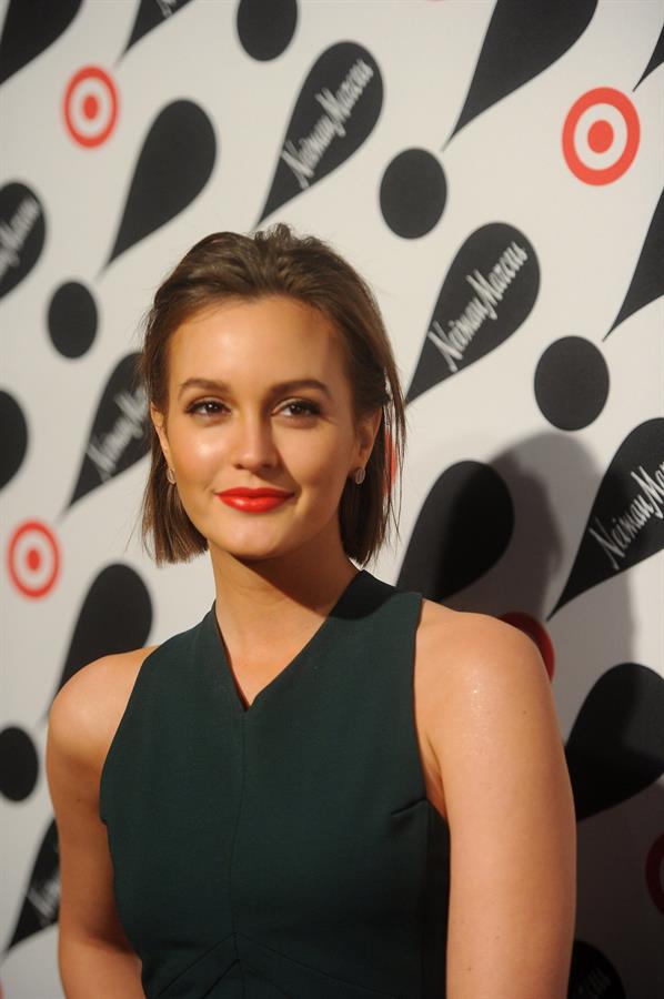 Leighton Meester Target Neiman Marcus Holiday Collection launch event in NYC 11/28/12 