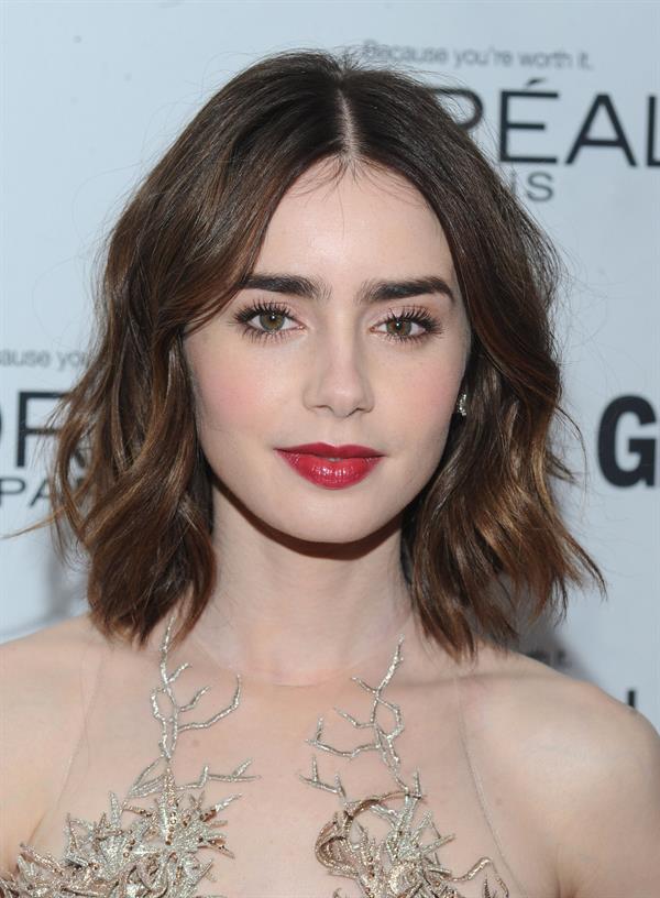 Lily Collins Glamour Magazine 23rd Annual Women Of The Year Gala in New York, Nov. 11, 2013 