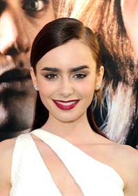 Lily Collins The Mortal Instruments City Of Bones Premiere LA 8/12/2013 