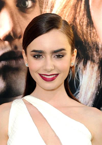 Lily Collins The Mortal Instruments City Of Bones Premiere LA 8/12/2013 