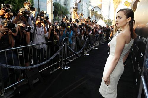 Lily Collins The Mortal Instruments City Of Bones Premiere LA 8/12/2013 