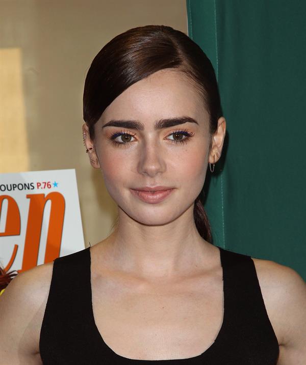 Lily Collins Seventeen Magazine September Cover Issue Celebration - New York, Aug. 6, 2013 