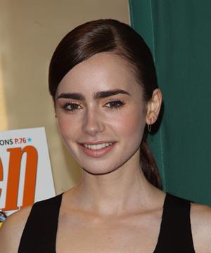 Lily Collins Seventeen Magazine September Cover Issue Celebration - New York, Aug. 6, 2013 