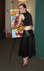 Lily Collins Seventeen Magazine September Cover Issue Celebration - New York, Aug. 6, 2013 