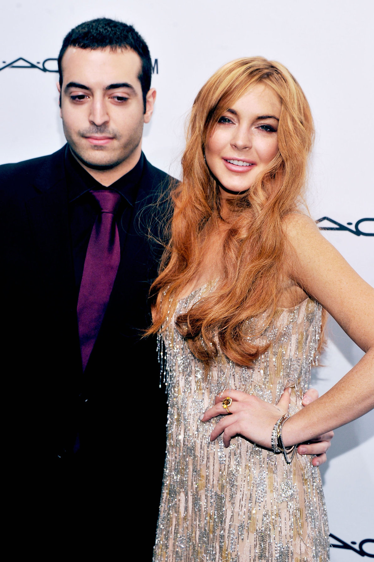 Lindsay Lohan amfAR New York Gala To Kick Off Fall 2013 Fashion Week on February 6, 2013
