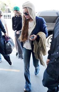 Lindsay Lohan at LAX Airport 4/18/13