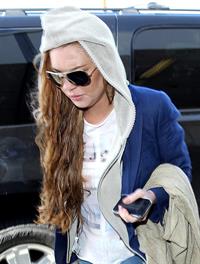 Lindsay Lohan at LAX Airport 4/18/13