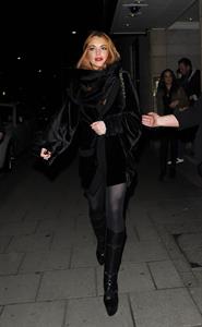 Lindsay Lohan Outside China Tang restaurant in London - Jan 4, 2013
