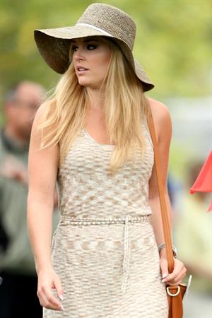 Lindsey Vonn First round of the 2013 Masters Tournament at Augusta National Golf Club 11.04.13 