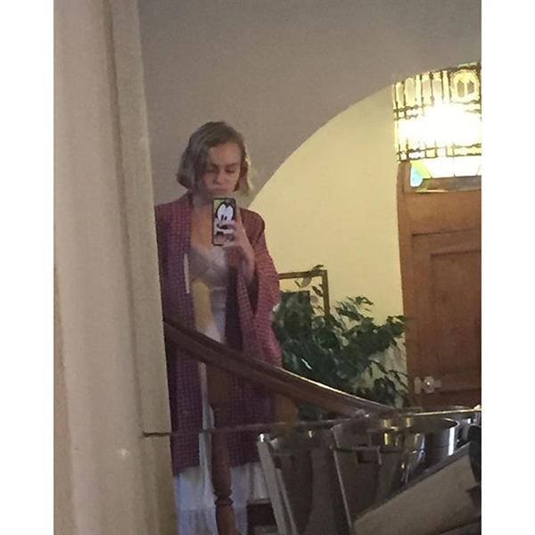 Lily-Rose Depp taking a selfie