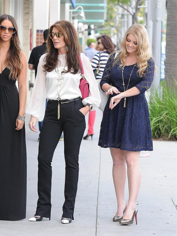Lisa Vanderpump Spotted with daughter Pandora while shopping in Beverly Hills (May 9, 2013) 