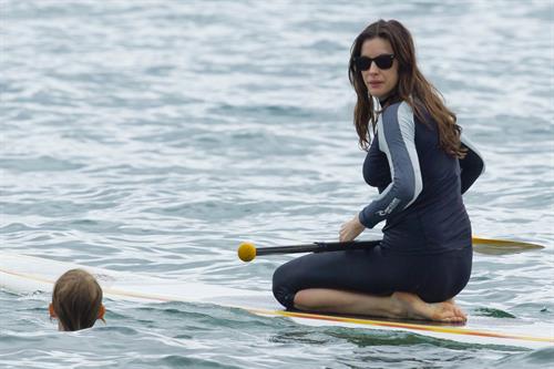Liv Tyler - wetsuit candids in Hawaii 1/2/13  