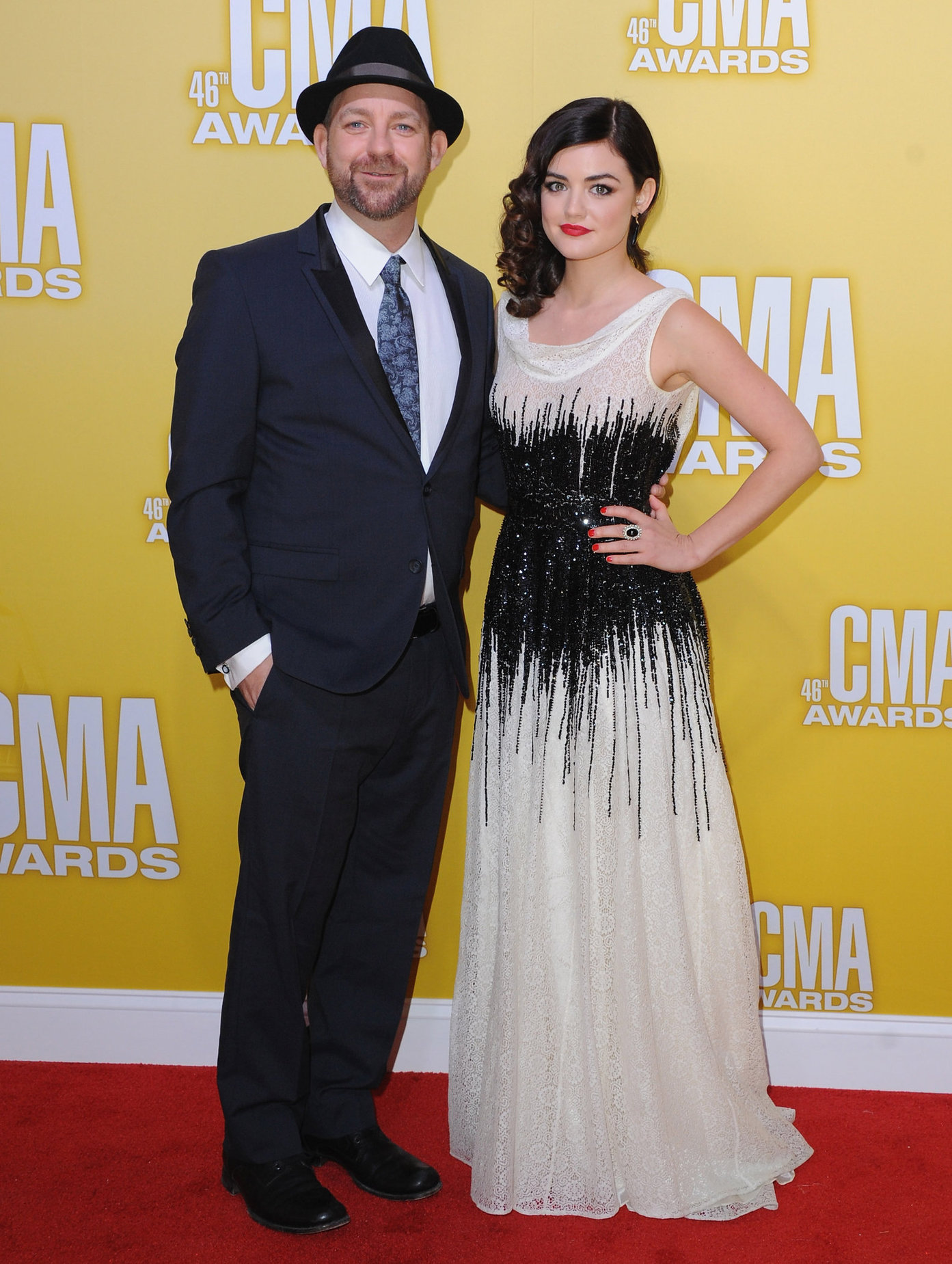 Lucy Hale 46th annual CMA awards in Nashville 11/1/12