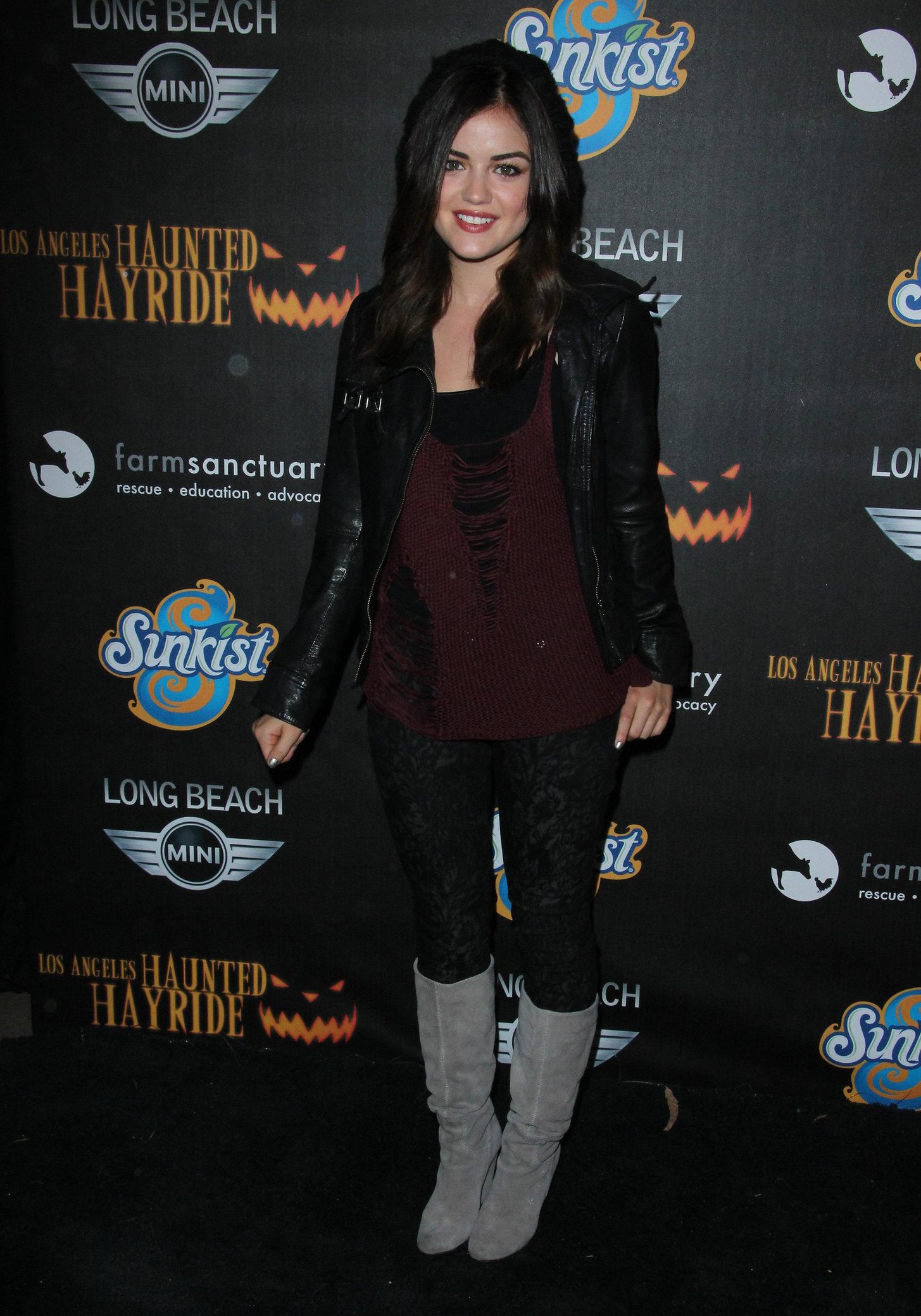 Lucy Hale 4th annual Haunted Hayride LA 10/7/12 