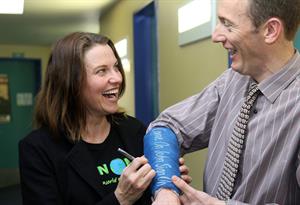 Lucy Lawless - in Wellington, New Zealand 10/15/09  