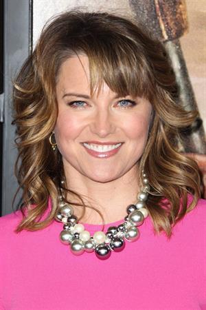 Lucy Lawless U.S.Premiere Screening of Spartacus War of the Damned' at Regal Cinemas in LA on January 22, 2013