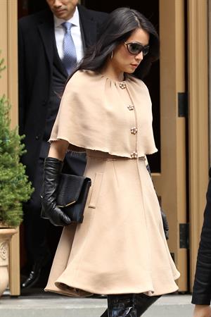 Lucy Liu leaving her apartment in NYC 12/13/12 