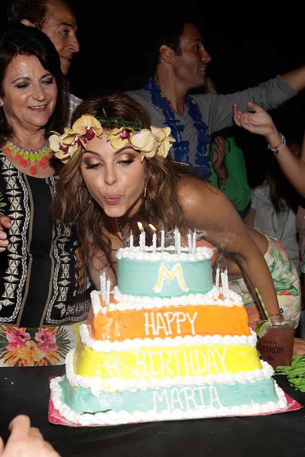 Maria Menounos at her C. Wonder & Patron Tequila sponsored birthday party in LA 6/8/13 