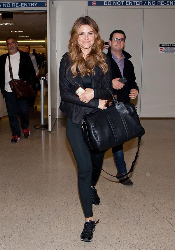 Maria Menounos – LAX airport arrival in LA 10/15/13  