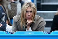 Maria Sharapova Watches her boyfriend on day one of the AEGON Championships at Queens Club in London - June 10, 2013 