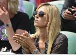 Maria Sharapova Watches her boyfriend Day 4 of the Wimbledon Tennis Championships June 27, 2013 