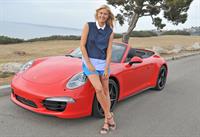 Maria Sharapova Porsche photoshoot in Manhattan Beach, California on July 11, 2013 