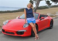 Maria Sharapova Porsche photoshoot in Manhattan Beach, California on July 11, 2013 