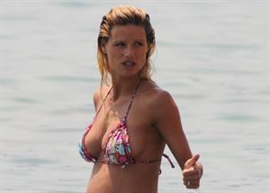 Michelle Hunziker bikini candids in Varigotti, Italia 6/7/13