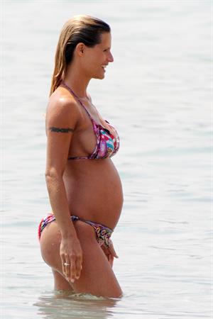 Michelle Hunziker bikini candids in Varigotti, Italia 6/7/13