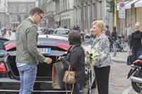 Michelle Hunziker leaving a restaurant in Italy October 10, 2012