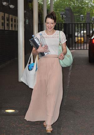 Michelle Ryan - Arriving at ITV Studios - August 21, 2012