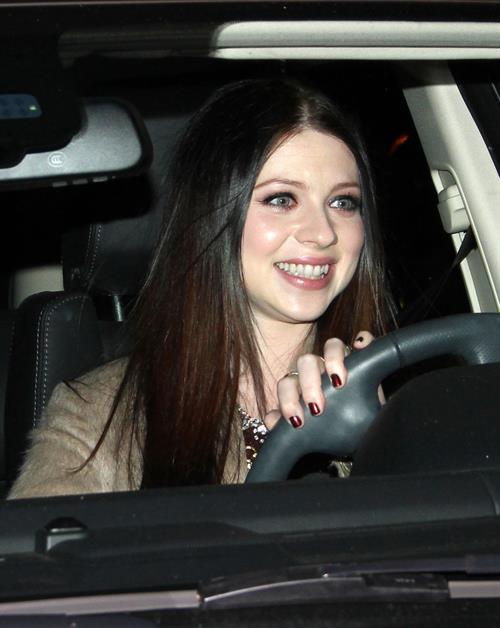 Michelle Trachtenberg dinner at Madeo in West Hollywood 1/28/13 